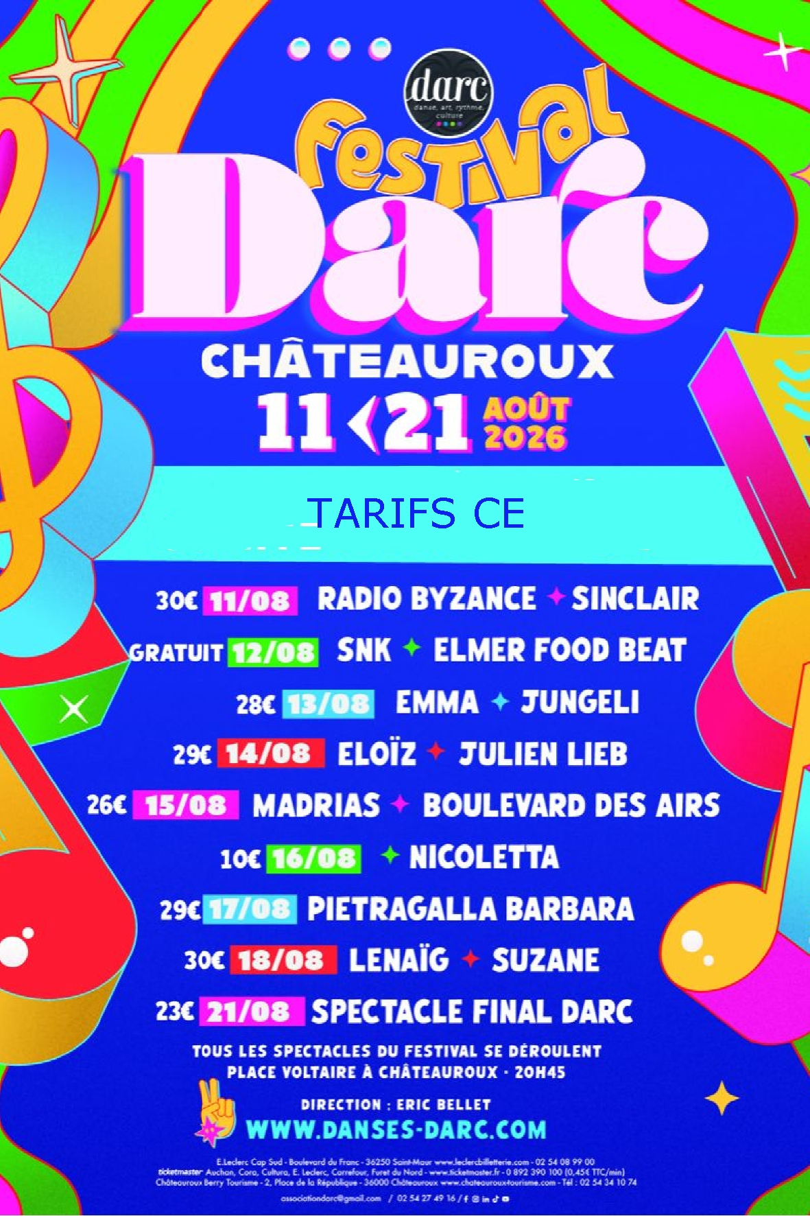 FESTIVAL DARC DU 11 AU 21 AOUT 2026